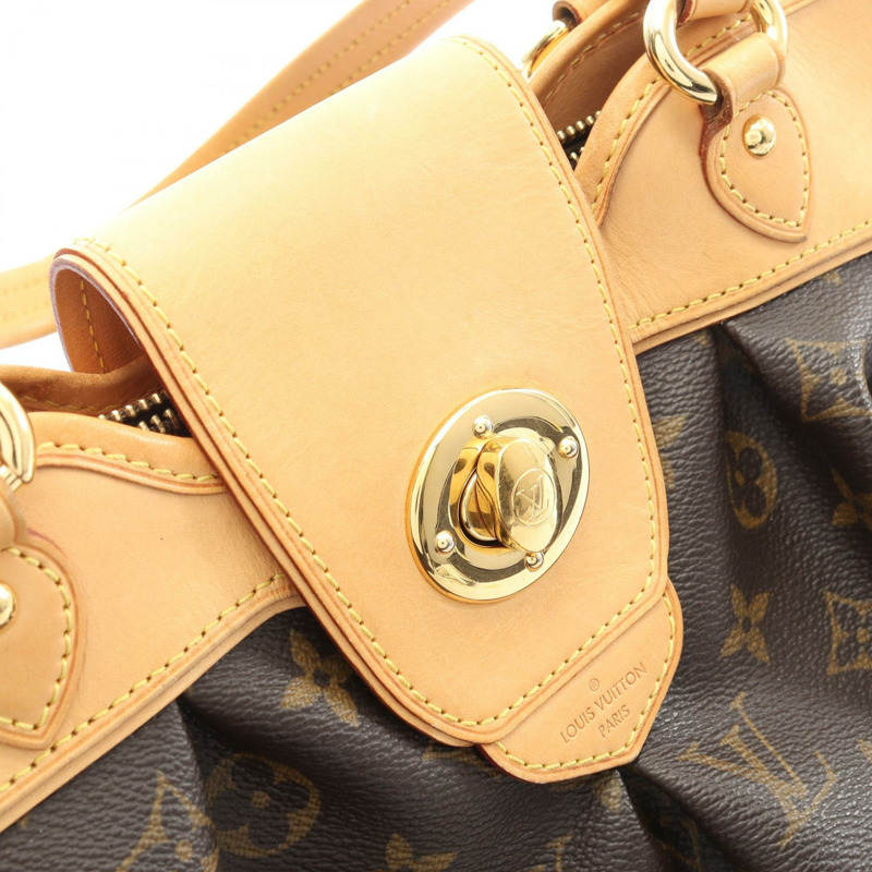 路易威登 Boeshi MM Monogram 單背包 M45714 帆布皮革棕色二手-8