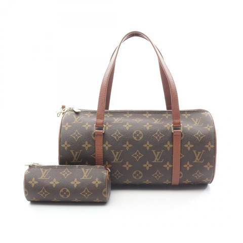 路易威登 Papillon 30 舊式單肩背包 M51365 Monogram 皮革 棕色 LV