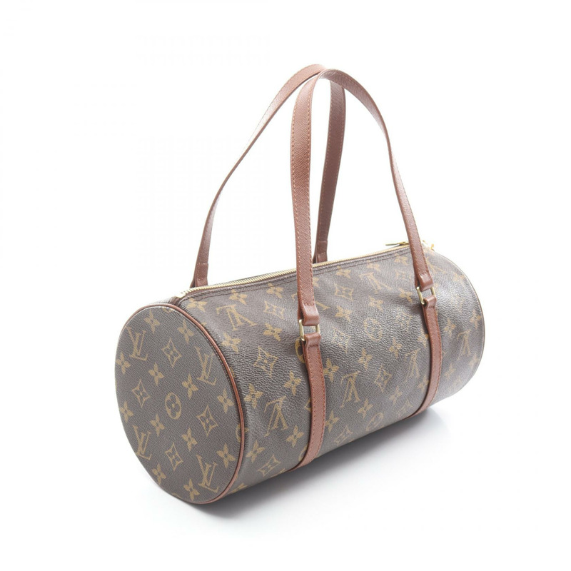 路易威登 Papillon 30 舊式單肩背包 M51365 Monogram 皮革 棕色 LV-1
