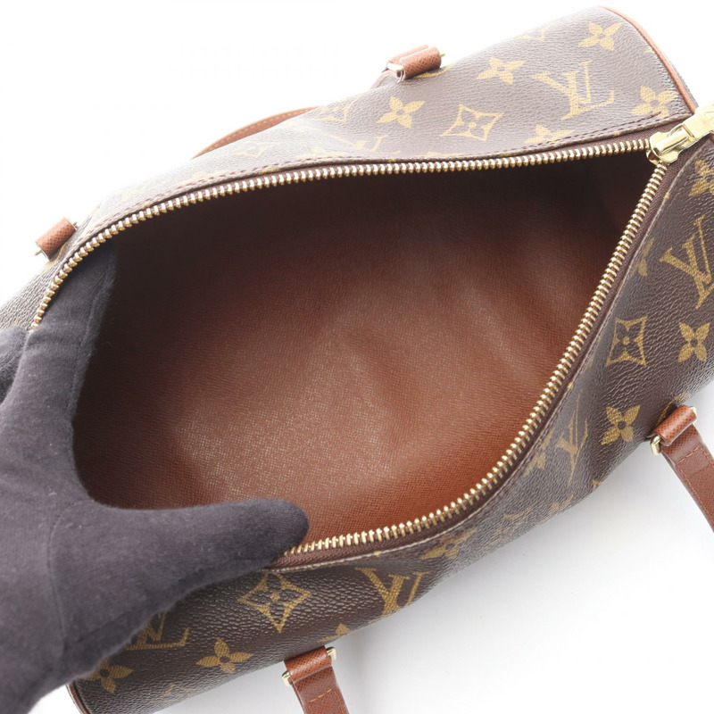 路易威登 Papillon 30 舊式單肩背包 M51365 Monogram 皮革 棕色 LV-2