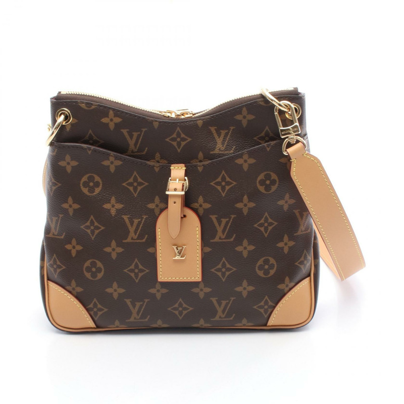 路易威登 Odeon NM PM 斜背包 M45354 Monogram 棕色皮革-0