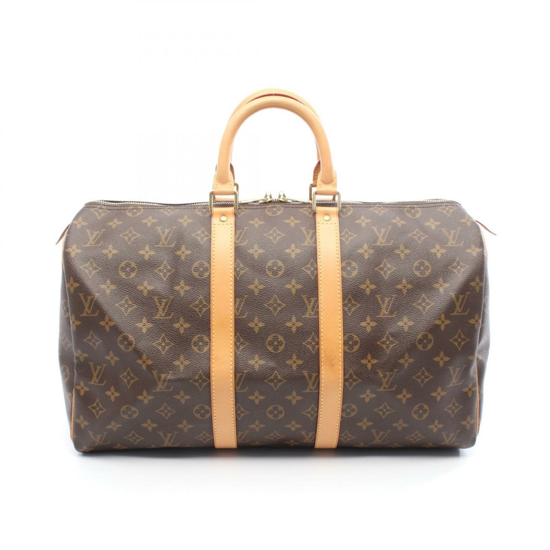 路易威登 Keepall 45 旅行手提包 M41428 Monogram 皮革 棕色 二手 LV-0