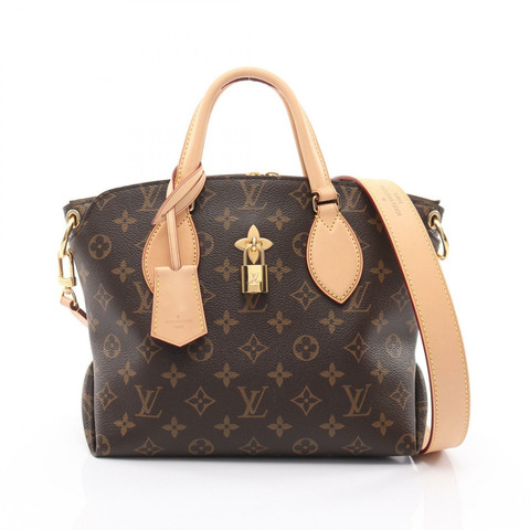 路易威登 (LOUIS VUITTON) 花朵拉鍊肩背手提包 PM M44359 Monogram 帆布 二手 LV