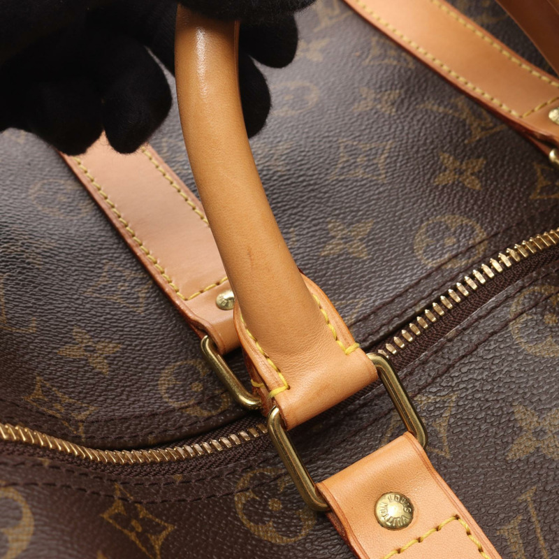路易威登 Keepall 45 旅行手提包 M41428 Mongra 皮革 棕色 二手-11