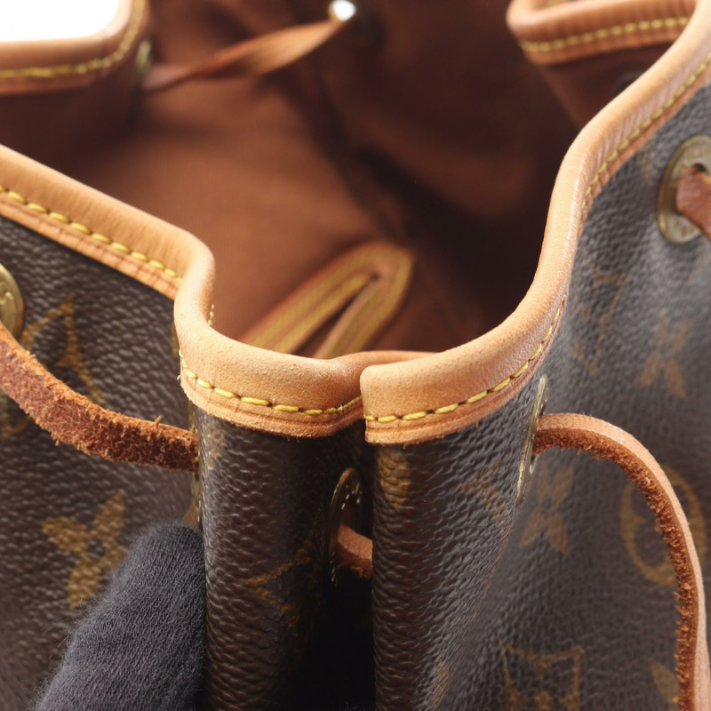 路易威登 Montsouris MM 雙肩包 M51136 Monogram 帆布 棕色 二手-6