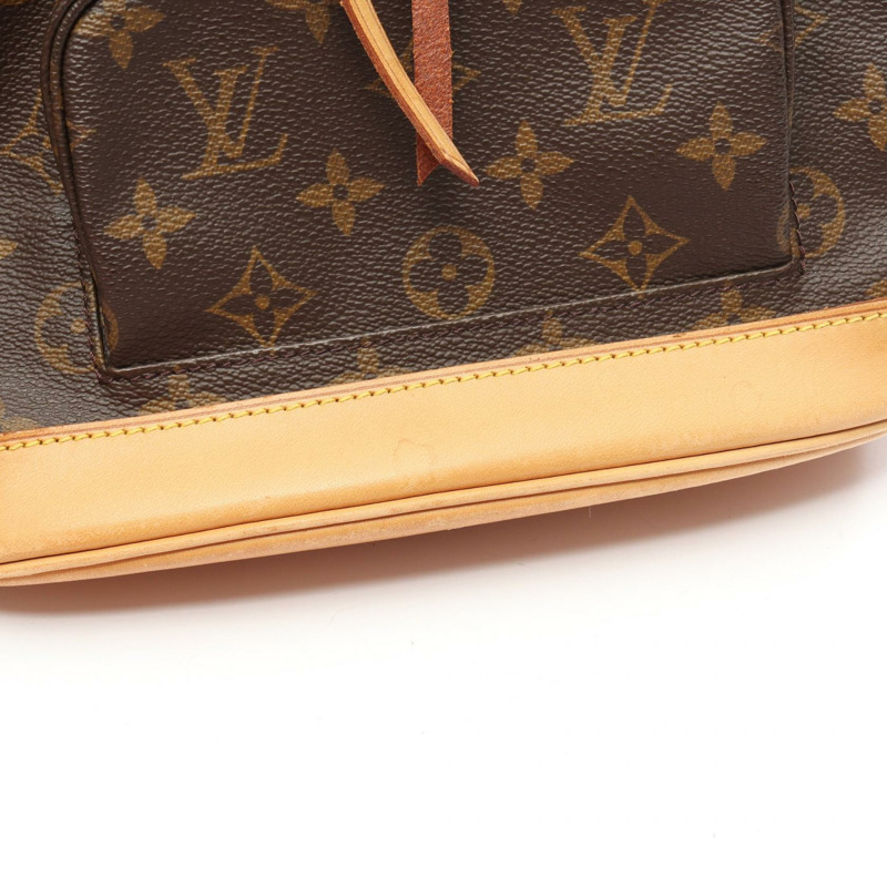 路易威登 Montsouris MM 雙肩包 M51136 Monogram 帆布 棕色 二手-8