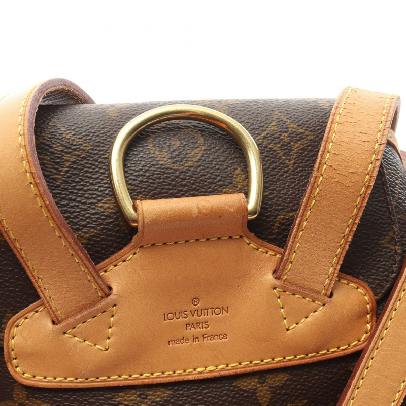 路易威登 Montsouris MM 雙肩包 M51136 Monogram 帆布 棕色 二手-14