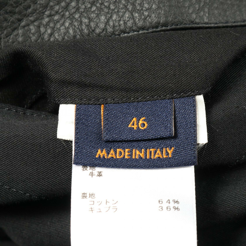 路易威登 Monogram 壓花實用皮革牛仔布黑色二手男款-5