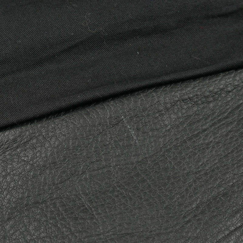 路易威登 Monogram 壓花實用皮革牛仔布黑色二手男款-7