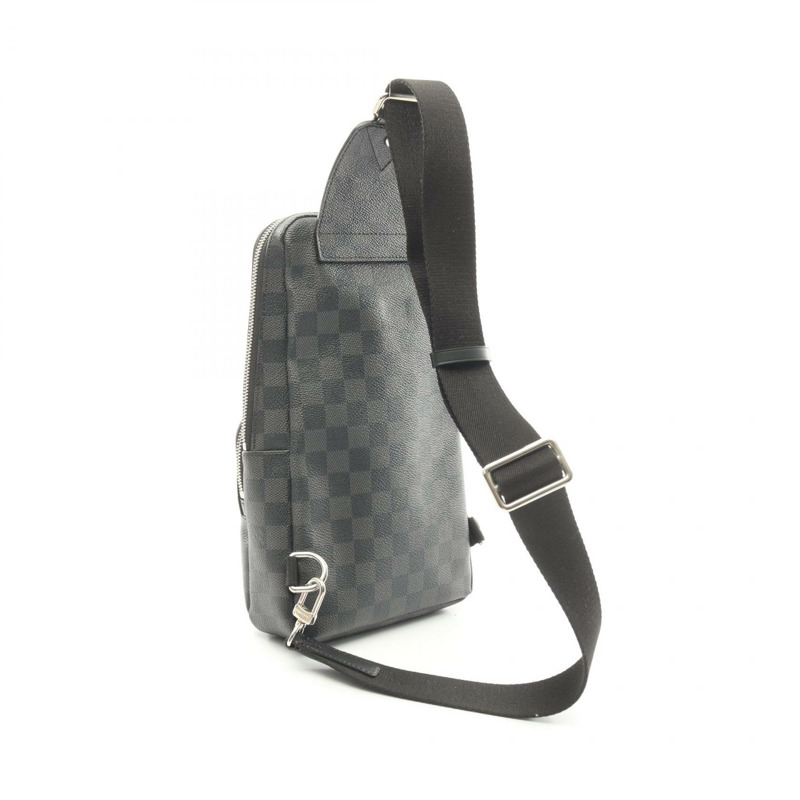 路易威登 Avenue 斜背腰包 N41719 Damier 石墨色皮革 黑色-1