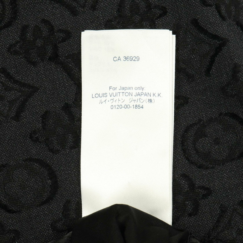 路易威登 (LOUIS VUITTON) 羊毛真絲混紡黑色粗花呢修身夾克 RM221F 二手 男款 #44-3