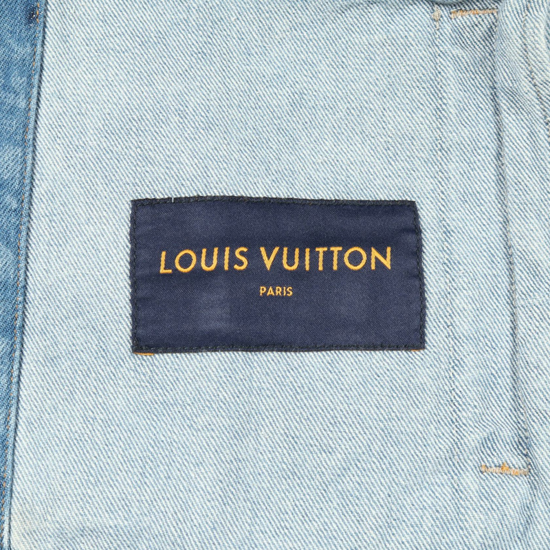 路易威登 DNA 牛仔外套 RM221Q LVP HHA41W 棉藍色 二手 男款 #44-2