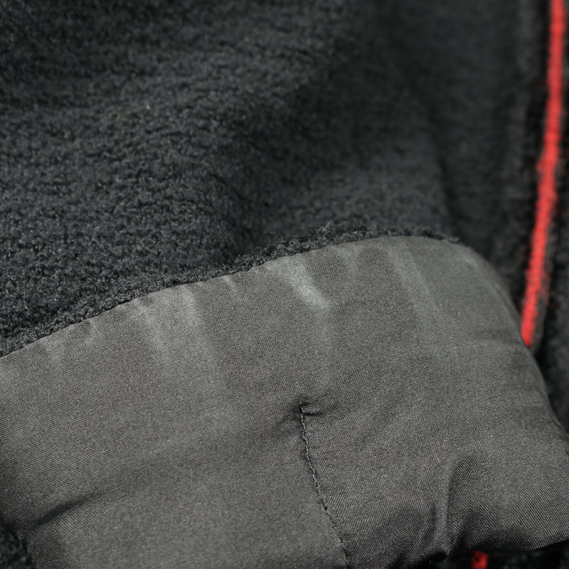 香奈兒 COCO 標誌鷹形紐扣無色外套 P36021V24261 羊毛黑紅色二手女裝-8