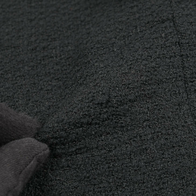 香奈兒 COCO 標誌鷹形紐扣無色外套 P36021V24261 羊毛黑紅色二手女裝-9