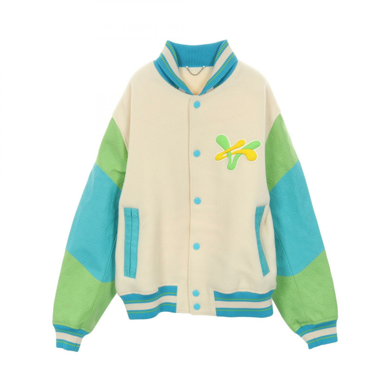 路易威登 Rainbow Playground 棒球夾克，羊毛皮革材質，二手，編號 56 LV-0