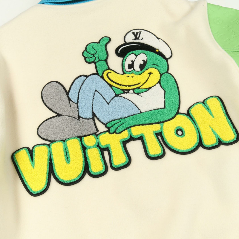 路易威登 Rainbow Playground 棒球夾克，羊毛皮革材質，二手，編號 56 LV-7