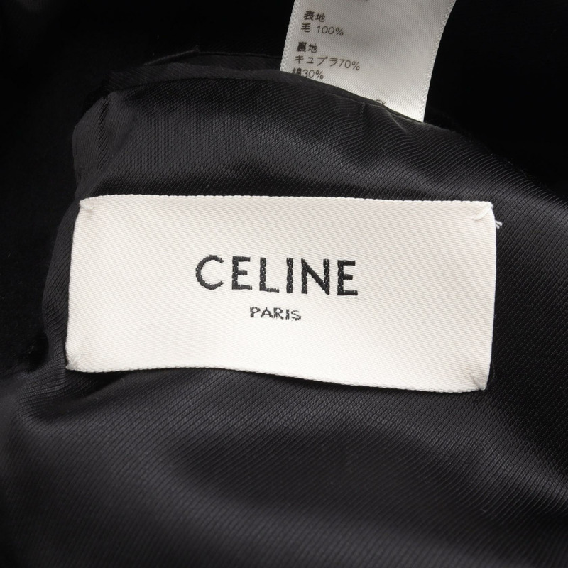 CELINE Officer 其他款大衣 2M07C998K 羊毛 黑色 二手 男款-2