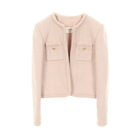 CELINE 無色羊毛粉紅二手女裝外套