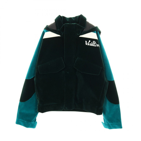 路易威登 技術膠帶絲絨其他夾克 RM222PR2HNB95E 尼龍棉 綠色 二手 男款