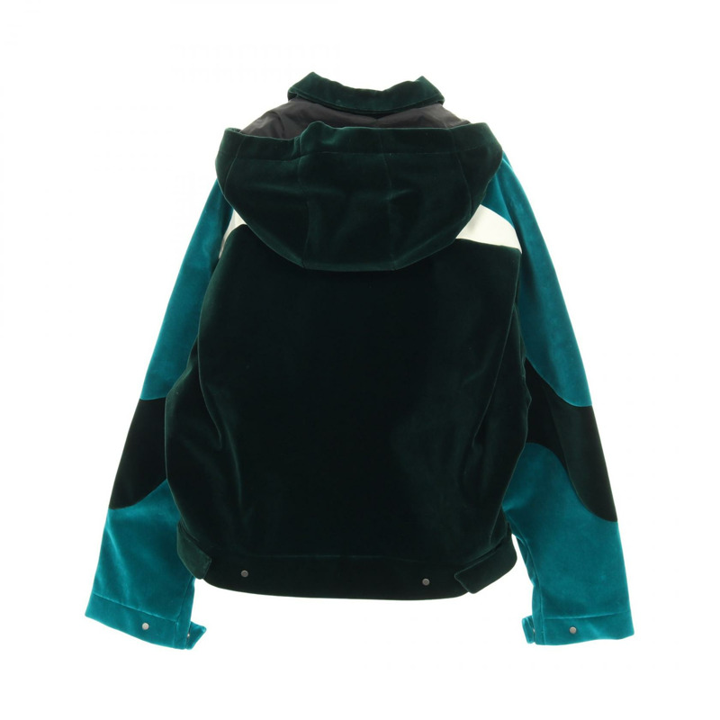 路易威登 技術膠帶絲絨其他夾克 RM222PR2HNB95E 尼龍棉 綠色 二手 男款-1