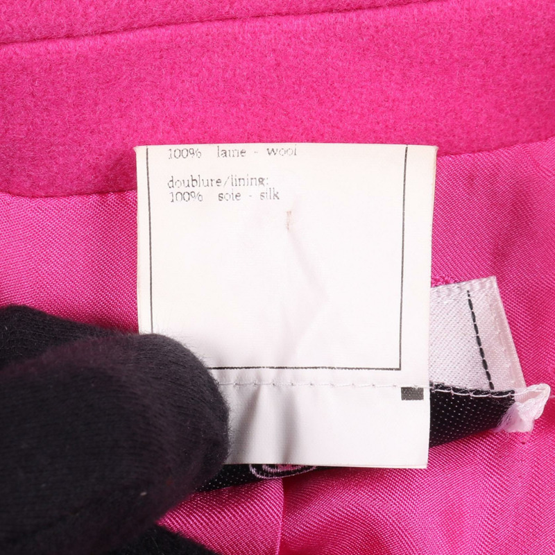 香奈兒 COCO Mark Gripoa 紐帶 其他外套 羊毛 粉紅色 二手 女士-3