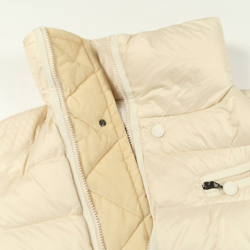 MONCLER MARGARET 羽絨外套 聚酯纖維 米色 #1 二手 女款-7
