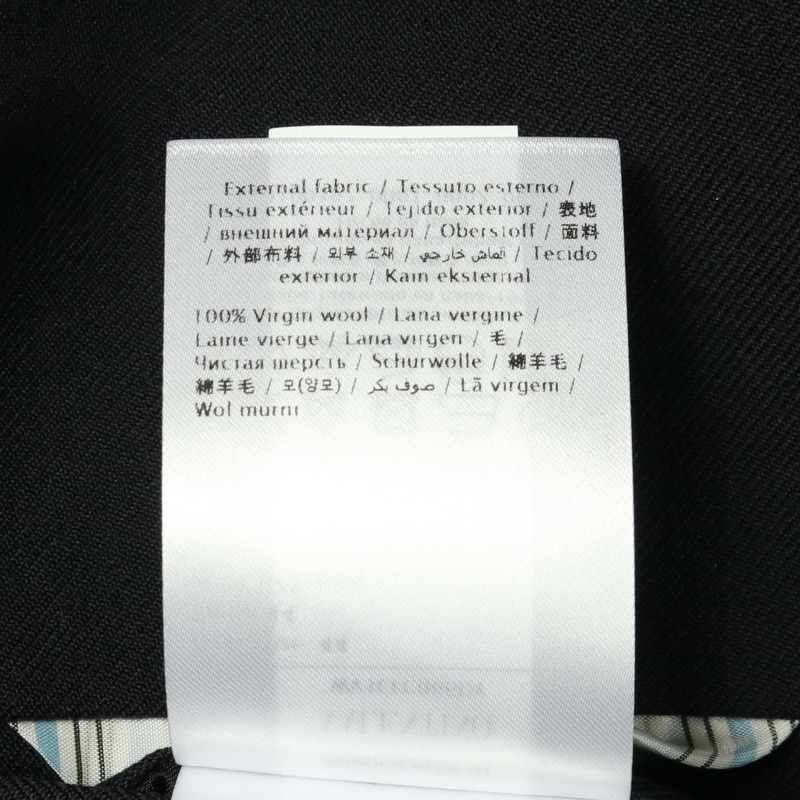 Valentino V 標誌紐扣 其他夾克 羊毛 人造絲 海軍藍 二手 男士-3