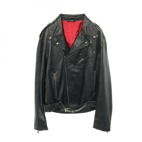 GUCCI 黑色二手男士真皮牛仔布