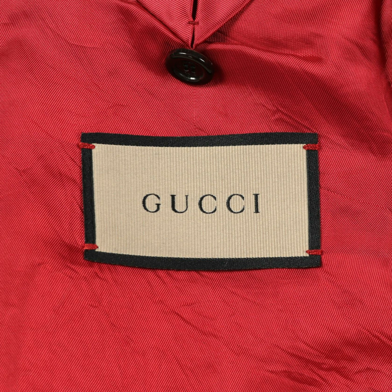 GUCCI 黑色二手男士真皮牛仔布-2