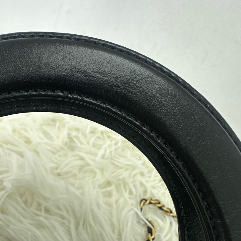 CHANEL CC Mini Kelly 黑金鏈條包 晶片款-10