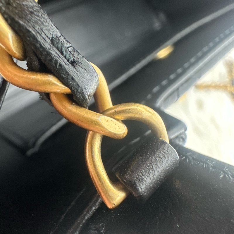 CHANEL CC Mini Kelly 黑金鏈條包 晶片款-14