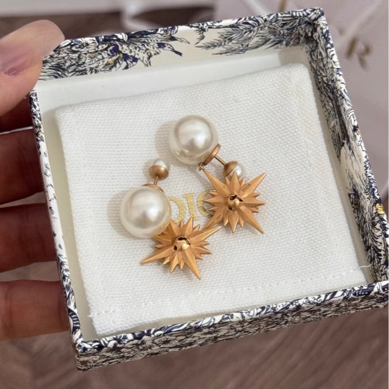 【98新 ✨ 全網最低價！】Dior珍珠耳釘tribales六芒星無限夢境（下單前先詢問庫存❗️）-2