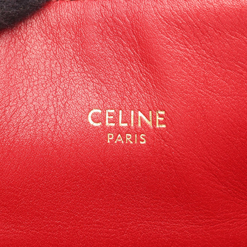 CELINE C Charm 小號水桶雙肩包/肩背包 188373BFI 皮革 紅色-3