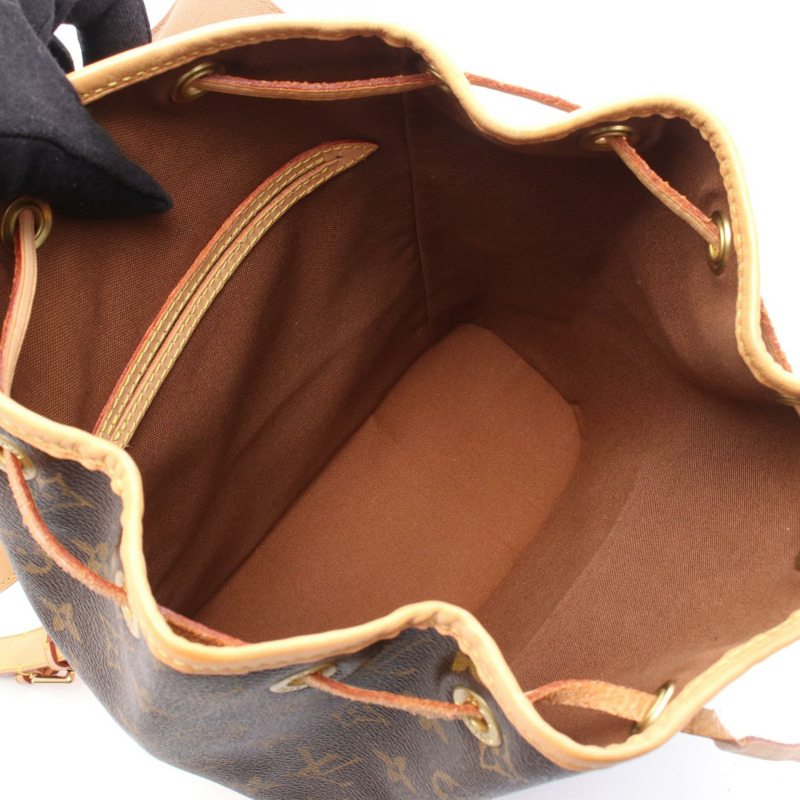 路易威登 Montsouris MM 雙肩包 M51136 Monogram 帆布棕色 二手-2