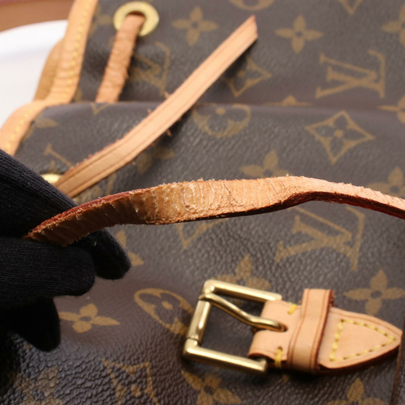 路易威登 Montsouris MM 雙肩包 M51136 Monogram 帆布棕色 二手-7