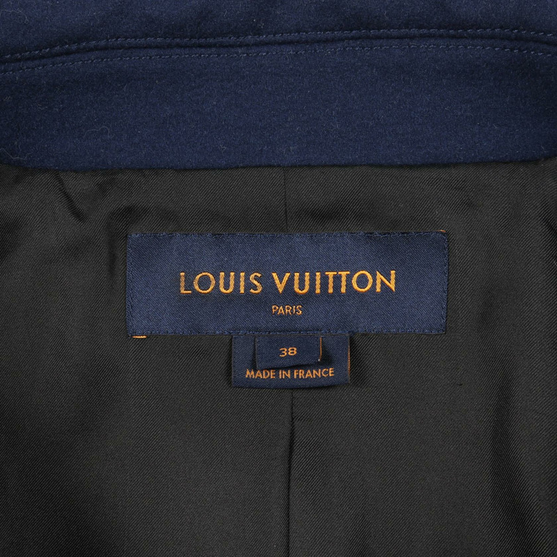 路易威登 其他 羊毛羊絨大衣 藍色 二手 女士-2