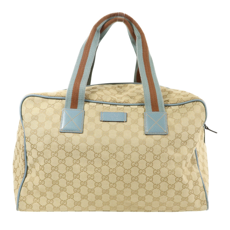 烏木色 緹花帆布 手提包【GUCCI 古馳】 153240/421403-0