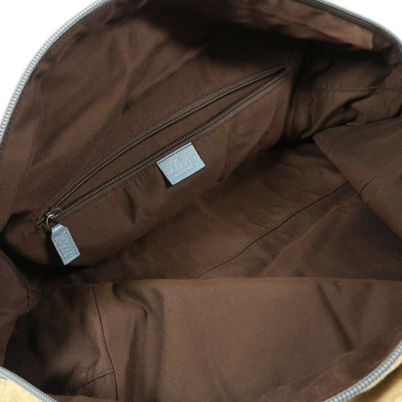 烏木色 緹花帆布 手提包【GUCCI 古馳】 153240/421403-3