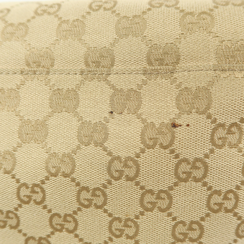 烏木色 緹花帆布 手提包【GUCCI 古馳】 153240/421403-16