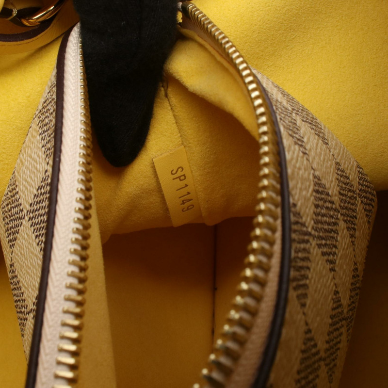 路易威登 Neo Noe 單肩包 N40151 Damier Azur 鳳梨白 二手女士-4