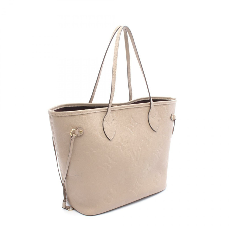 路易威登 Neverfull MM 手提單肩包 M45686 Monogram Empreinte 米色 LV-1