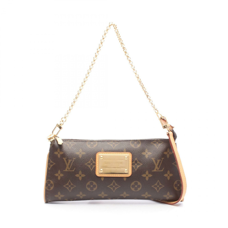 路易威登 Sophie 鏈條斜背包 M40158 Monogram 皮革 棕色 二手-0
