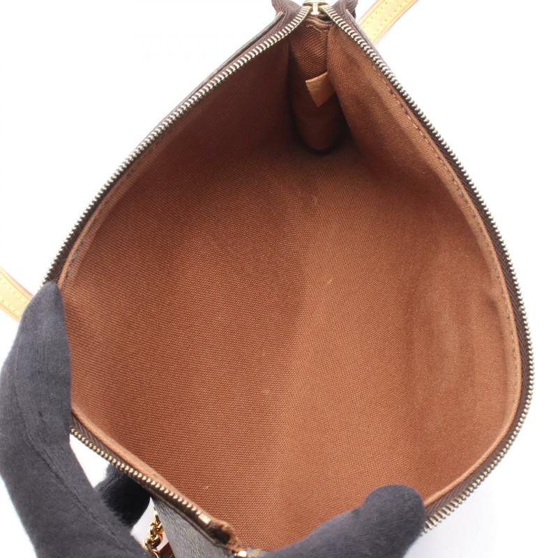 路易威登 Sophie 鏈條斜背包 M40158 Monogram 皮革 棕色 二手-2