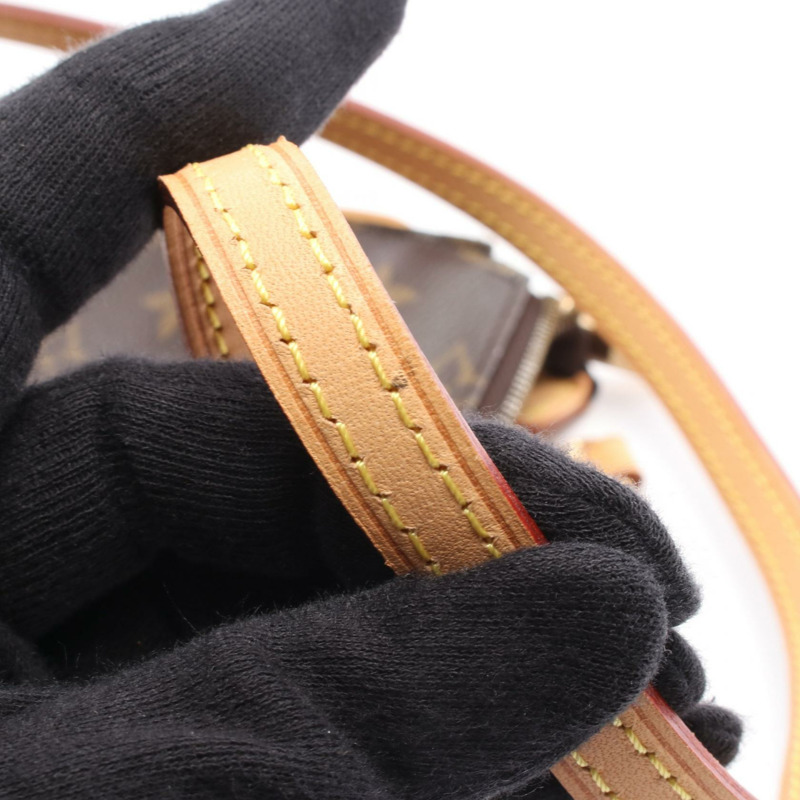 路易威登 Sophie 鏈條斜背包 M40158 Monogram 皮革 棕色 二手-6