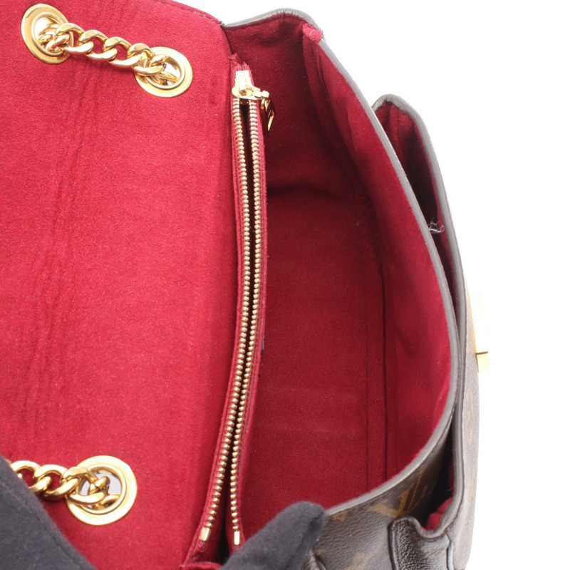 路易威登 Passy 鏈條肩背包 M45592 Monogram 帆布 棕色/黑色 二手-2