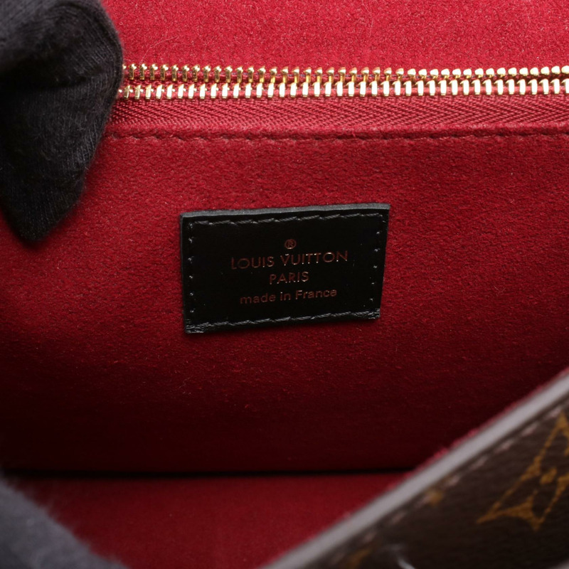 路易威登 Passy 鏈條肩背包 M45592 Monogram 帆布 棕色/黑色 二手-3