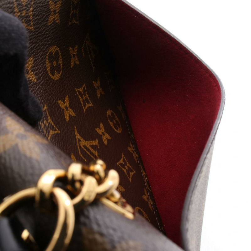 路易威登 Passy 鏈條肩背包 M45592 Monogram 帆布 棕色/黑色 二手-5