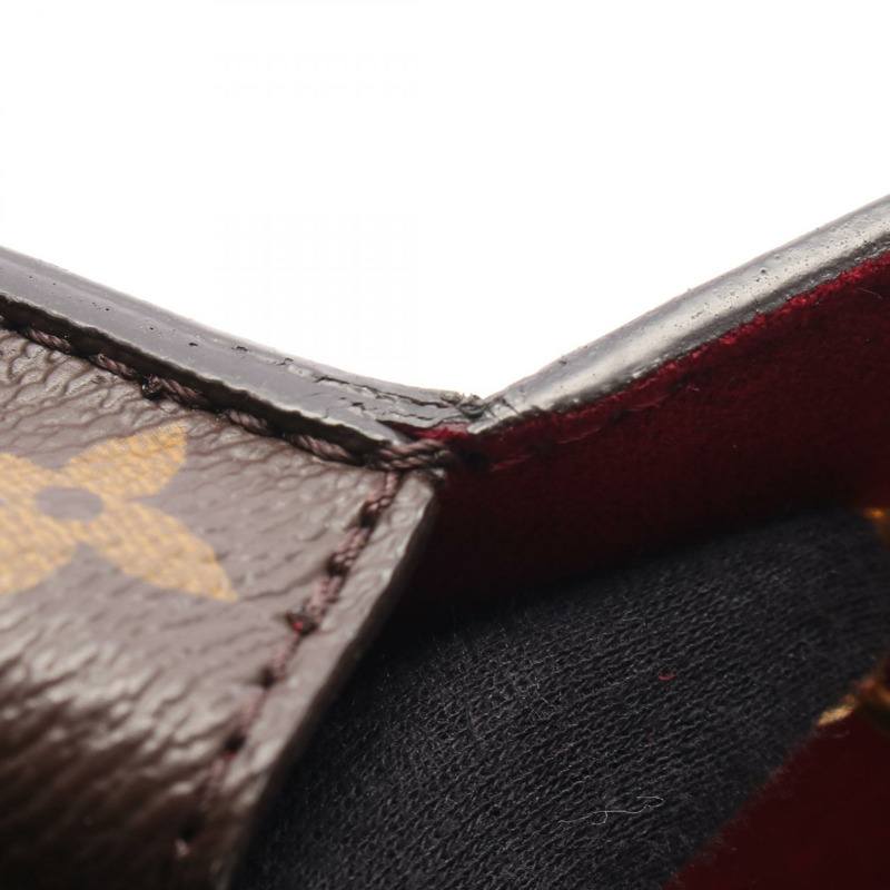 路易威登 Passy 鏈條肩背包 M45592 Monogram 帆布 棕色/黑色 二手-6