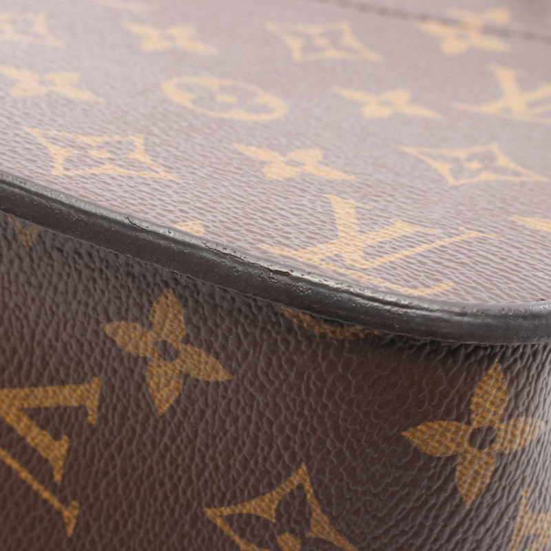 路易威登 Passy 鏈條肩背包 M45592 Monogram 帆布 棕色/黑色 二手-7