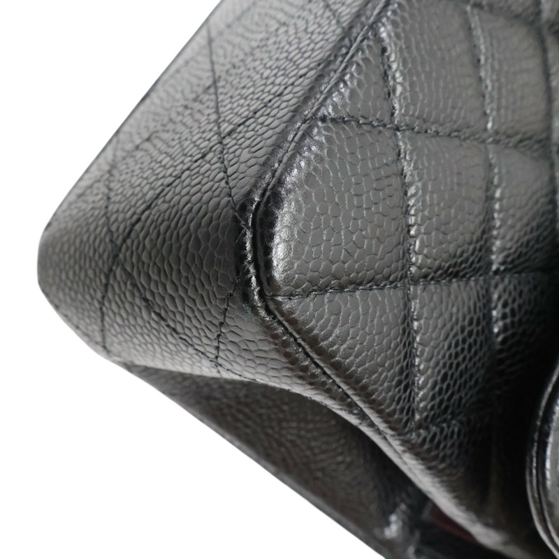 黑色 菱格紋 荔枝紋 牛皮 Coco 23 鍊帶肩背包 銀釦【CHANEL 香奈兒】 A01113-9